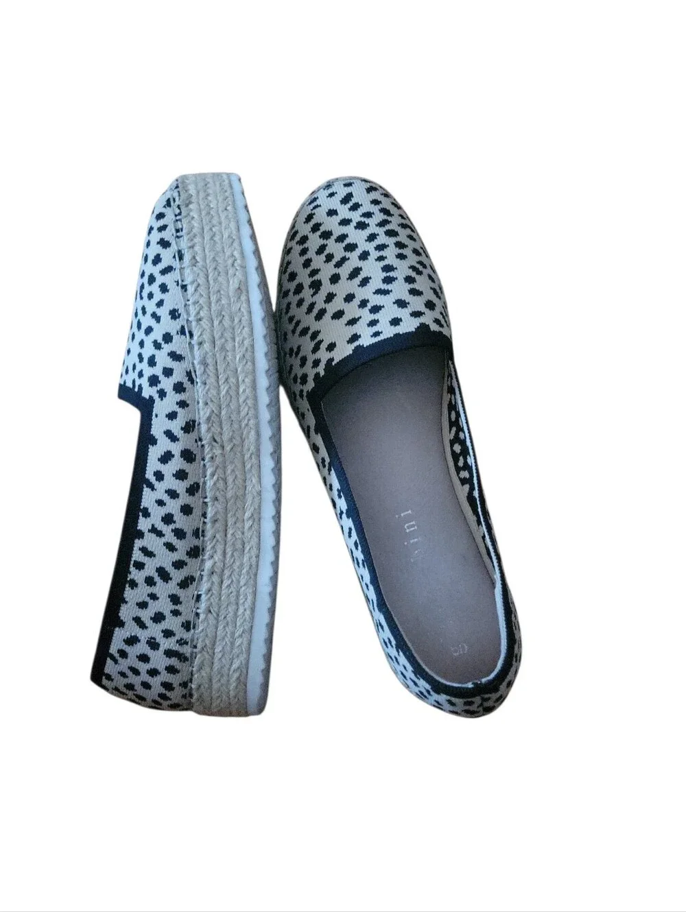 Gianni Bini Shyleah Slip-On Women's Leopard Print Stretch Platform Espadrilles